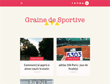 Tablet Screenshot of grainedesportive.fr